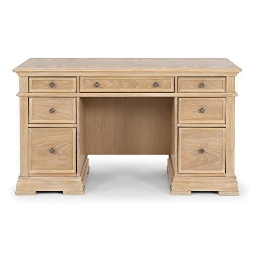 Homestyles Manor House Pedestal Desk, Brown
