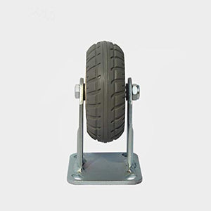 MaRxan Heavy Duty Rubber Swivel Castor Wheel Set - 4 Pcs, with Brake Lock