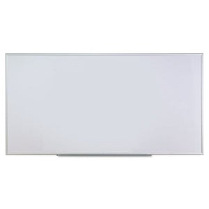 Universal Dry Erase Marker Board, Melamine, 96 x 48, Silver Aluminum Frame