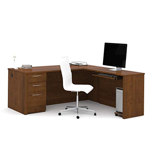 Bestar L-Shaped Desk with Pedestal - Embassy