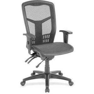 Lorell Executive Mesh High-Back Chair, Black
