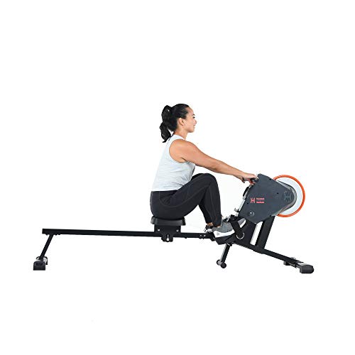 Women’s Health Men’s Health Bluetooth Rower Rowing Machine with 6 Month Free MyCloudFitness App, Black (1638)