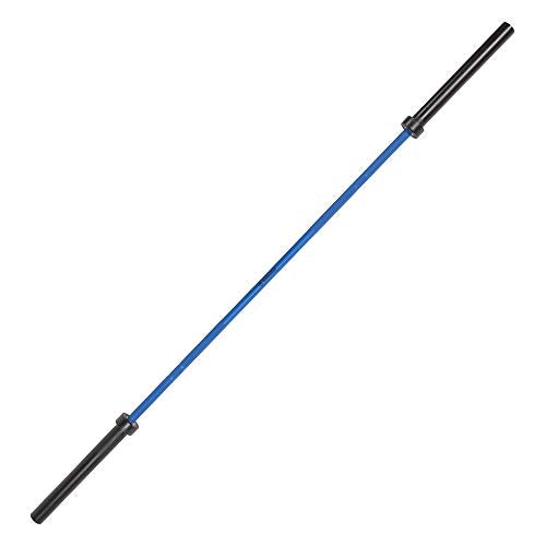 Signature Fitness Olympic Cerakote Barbell – for Home & Commercial Gyms, 190K PSI Tensile Strength Rated for up to 1,500-Pound Capacity, blue (SF-CKOB7-BLU)