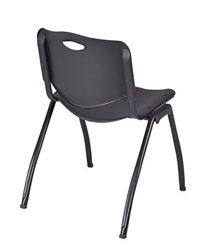 Regency 4700BK8PK M' Stack Chairs (Set of 8), Black