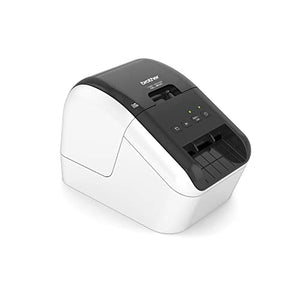 Brother QL-800 High-Speed Professional Label Printer, Lightning Quick Printing, Plug & Label Feature, Brother Genuine DK Pre-Sized Labels, Multi-System Compatible – White Printing Available