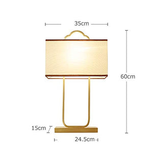 VejiA Modern Gold Plated Antique Copper Chinese Desk Lamp