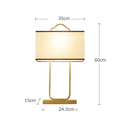 VejiA Modern Gold Plated Antique Copper Chinese Desk Lamp