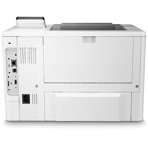 Hewlett Packard Laserjet Enterprise M507dn Monochrome Printer (1PV87A) with Power Strip Surge Protector and Electronics Basket Microfiber Cleaning Cloth