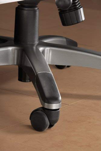 Mayline UL330MBLK Ultimo 300 Mid-Back Task Chair with Arms, Black Leather