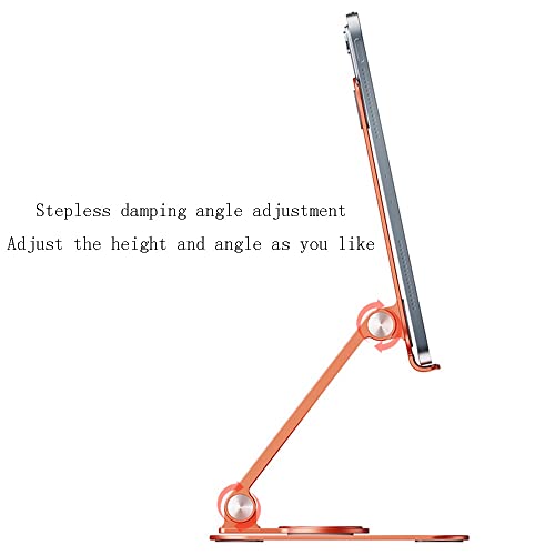 EYHLKM Tablet Stand Desk Riser 360 Rotation Multi-Angle/Height Adjustable Foldable Holder Dock for 5-13.9 Inch Phone Tablet Laptop (Color : B)