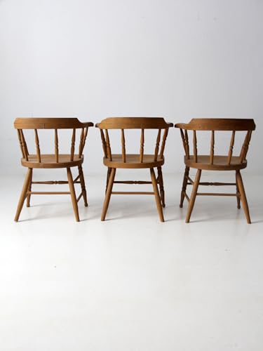 Lschool Antique Captains Chairs Set of 3