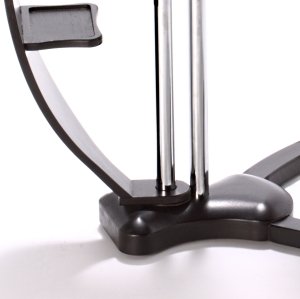 Lounge-wood Dark - Computer Table, supports up to 17-18 inch Laptops, Tablet, IPad, Lectern for E-book. Coolfit Cooling System, Mouse-pad for external Mouse or Smartphone