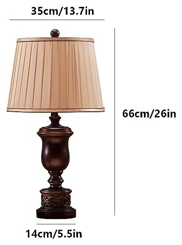 MaGiLL Multifunction Desk Lamp 26" Resin with Fabric Shade