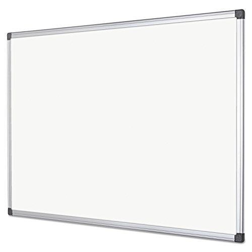 - Value Lacquered Steel Magnetic Dry Erase Board, 48 x 72, White, Aluminum Frame