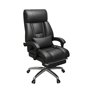 HUIQC Leather Office Chair with Adjustable Height and Lumbar Support