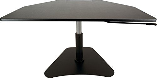 Victor DC200 Adjustable Standing Desk Converter, Transforms Any Sit Down Desk Into A Stand Up Desk, Does Not Lower to Sitting Position, Black