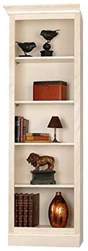 Howard Miller Oxford Left Return Bookcase 920-008 - Antique Vanilla Finish, Vertical Home Décor