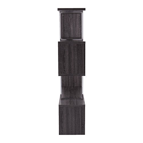 Furniture HotSpot Free Standing Etagere Bookcase - 3 Tier Bookshelf - Open Concept