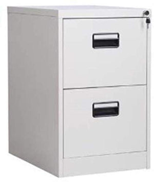 SHABOZ Floor-Standing File Cabinet, Large Capacity, Push-Pull Drawer, Mobile Iron, Anti-Theft Lock, Fully Assembled, Multi-Layer File Organizer (Medium White)