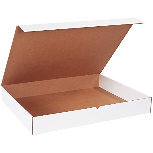 BOX USA BML30244 Literature Mailers, 30" x 24" x 4", White (Pack of 25)