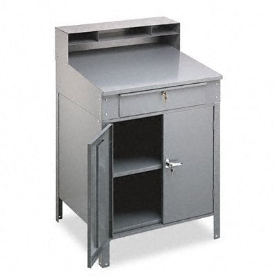 Tennsco Closed Style Desk, 34-1/2-Inch by 29-Inch by 53-Inch, 14-Gauge Steel, Gray