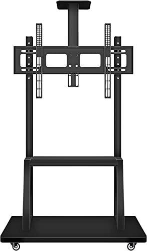 JYXOIHUB Mobile TV Cart for 60-100 Inch Screens, 330lbs Capacity - Black