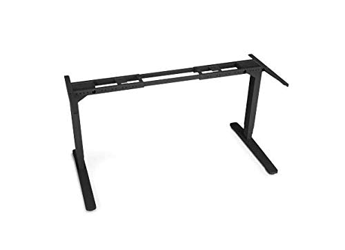UPLIFT Desk - V2 2-Leg Height Adjustable Standing Desk Frame (Black) with Advanced 1-Touch Digital Memory Keypad