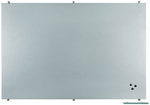 Best-Rite Visionary Projection Magnetic Glass Dry Erase Board, 4 x 6 Feet, Matte Gray Surface (83850)