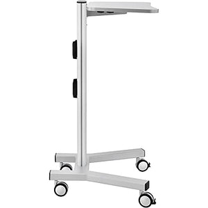 Global Industrial Height Adjustable Laptop Workstation, Aluminum/Steel, Silver