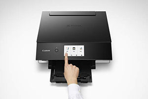 Canon PIXMA TS8320 Inkjet Wireless Color Printer All In One, Copier, Scanner, Black, Amazon Dash Replenishment Ready, Model:3775C002