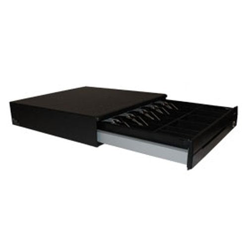 Posiflex CR3117L005 Series CR-3000 Cash Drawer, USB Interface, Scratch Resistant, Cable Included, Replaced CR3117L001, 15.75" W x 16.15" D x 3.4" H, Black