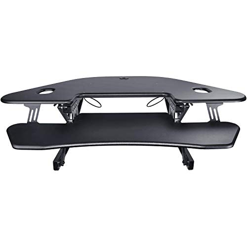 Lorell LLR82014 Corner Desk Multipurpose Desktop Riser Black