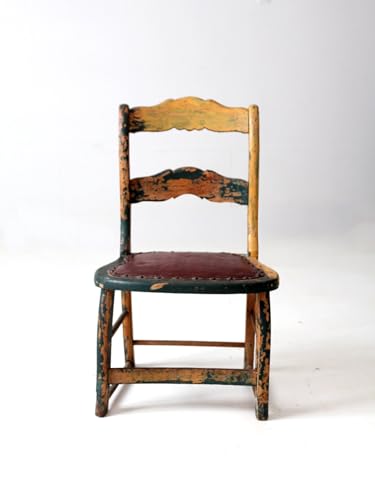 Lschool Antique Small Painted Side Chair