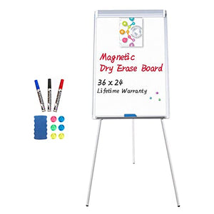 Mobile Dry Erase Board and Easel White Board Magnetic Portable Whiteboard Stand Easel White Board Flipchart Easel Board
