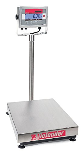 Ohaus D31P150BL Defender 3000 Bench Scale Rectangle, 300lb x 0.05Lb