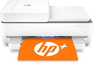HP Envy 6458e All-in-One Wireless Color Inkjet Printer, Home Office, White - Print Copy Scan - 10 ppm, 4800 x 1200 dpi, Auto 2-Sided Printing, 35-Sheet ADF, Instant Ink Ready, Silmarils Printer Cable