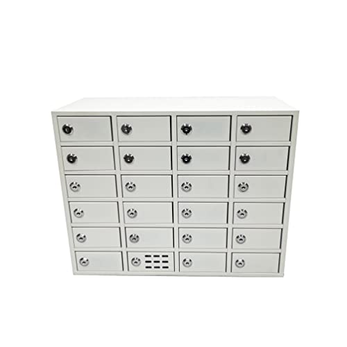 FixtureDisplays® Cellphone Locker Charging Station 23 Slot USB Security - No-Phone 15257
