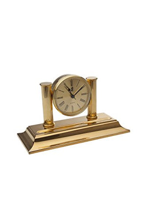 El Casco Clock & Pen Holder Gold M662L