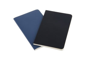 Moleskine Volant Notebook (Set of 2), Extra Small, Plain, Antwerp Blue, Prussian Blue, Soft Cover (2.5 x 4)