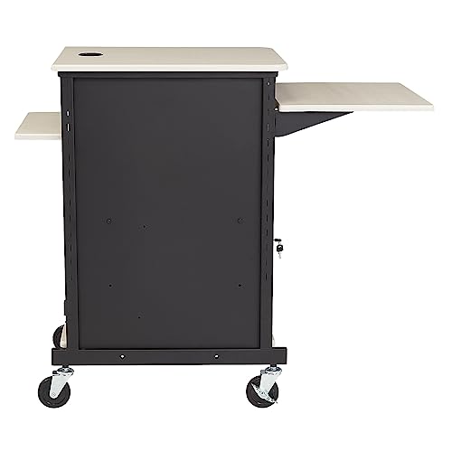 Oklahoma Sound PRC-400 Jumbo Presentation Cart, Ivory Woodgrain, 33"x21"x40