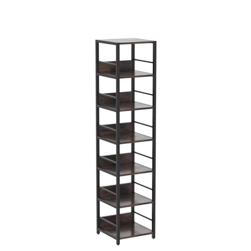 Tribesigns 6-Tier Corner Shelf Set of 2, 75 Inch Tall Bookshelf Storage Rack