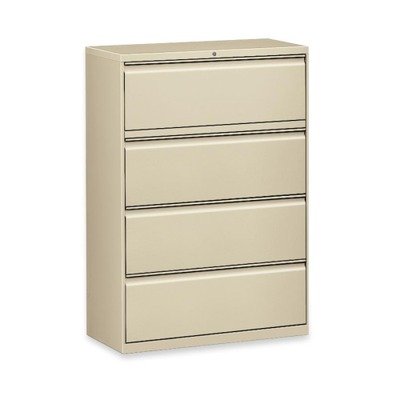Lorell 4-Drawer Lateral File, 36 by 18-5/8 by 52-1/2-Inch, Putty