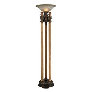 Diamond Athena Torchiere Floor Lamp, Bronze, 18W X 18D X 72H