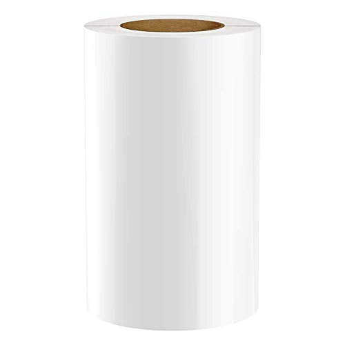 Premium Vinyl Label Tape for DuraLabel, LabelTac, VnM SignMaker, SafetyPro and Others, White, 9" x 150'