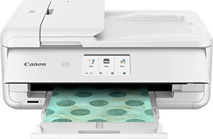 Canon PIXMA TS9521C All-in-One Wireless Crafting Color Inkjet Printer, White - Print Scan Copy - 4.3" Touchscreen