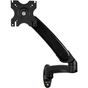 StarTech.com Wall Mount Monitor Arm - Full Motion Articulating - Adjustable - Supports Monitors 12” to 34” - VESA Monitor Wall Mount - Black (ARMPIVWALL)