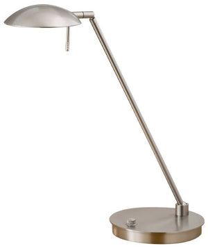Holtkoetter 6477LED SN Bernie Series LED Low-Voltage Table Lamp, Satin Nickel
