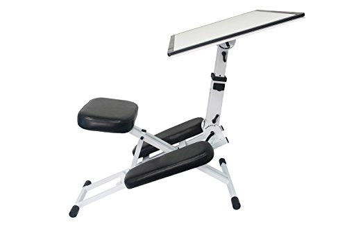 The Edge Desk Ergonomic Kneeling Chair and Desk.  Adjustable and Portable. Encourages Proper Upright Sitting, Reduces Fatigue and Pain