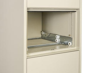 PHOENIX SAFE INTERNATIONAL LLC Vertical 31" 4-Drawer Letter Fireproof File Cabinet with Key Lock, Water Seal - Putty LTR4W31P