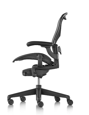 CHAIRORAMA Herman Miller Aeron Chair Size C - Graphite Fully Loaded Adjustable Arm Height Tilt Tension Control Lumbar Support